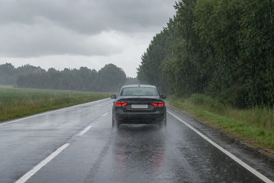 Imagen de la pregunta: Si existe posibilidad de lluvia, ¿qué elementos conviene comprobar antes de salir?
